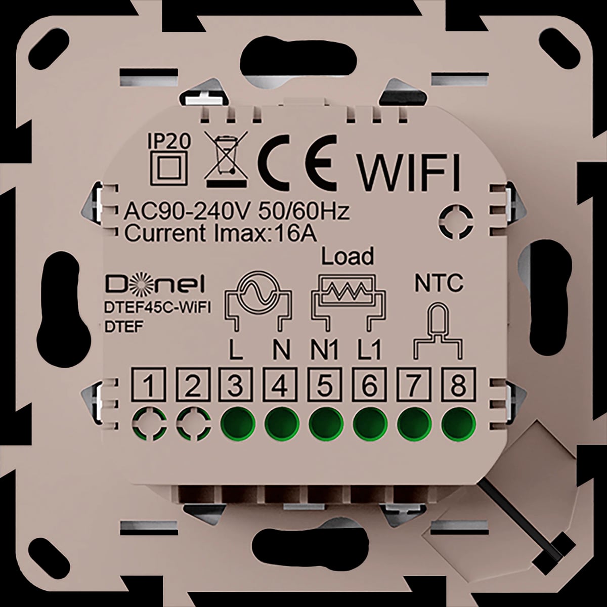 Беспроводной термостат HUBERT AC8048RFWIFI (wi-fi управление, управление через Алису, колонку Алиса)