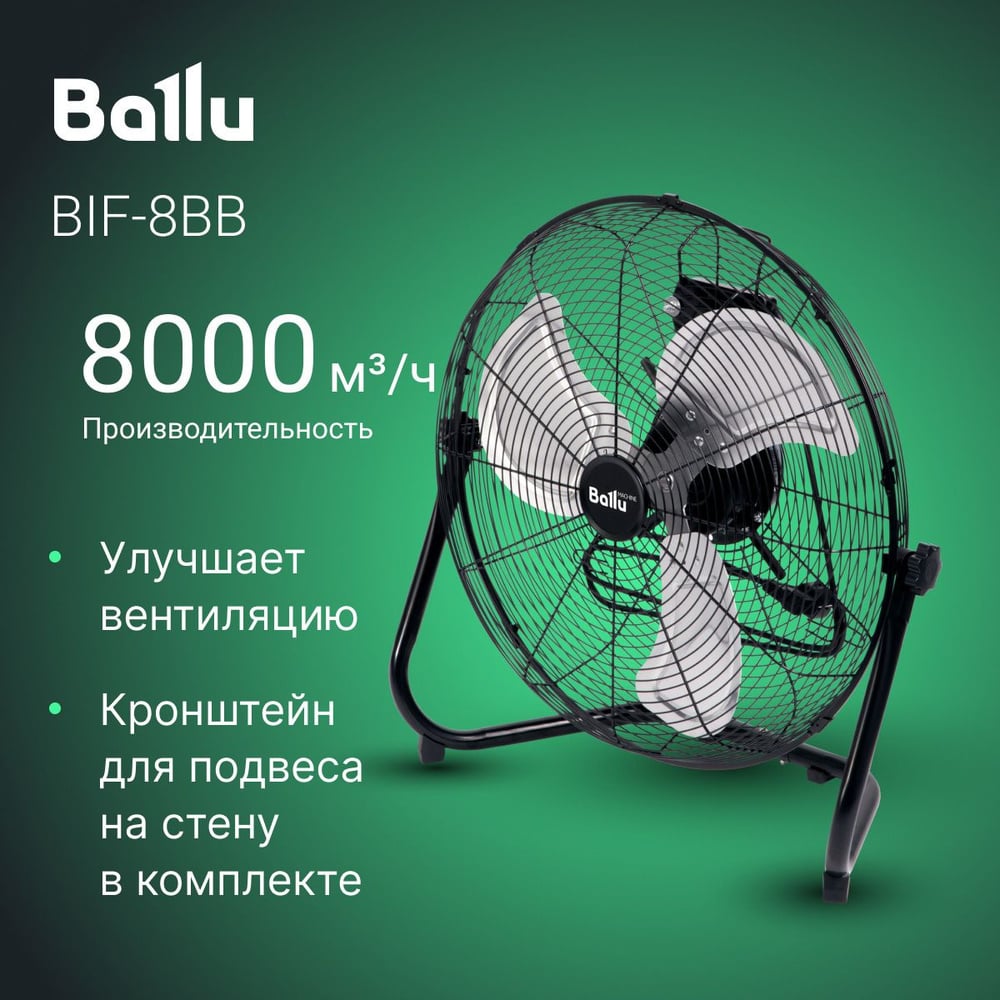 Вентилятор промышленный Ballu BIF-8RSO
