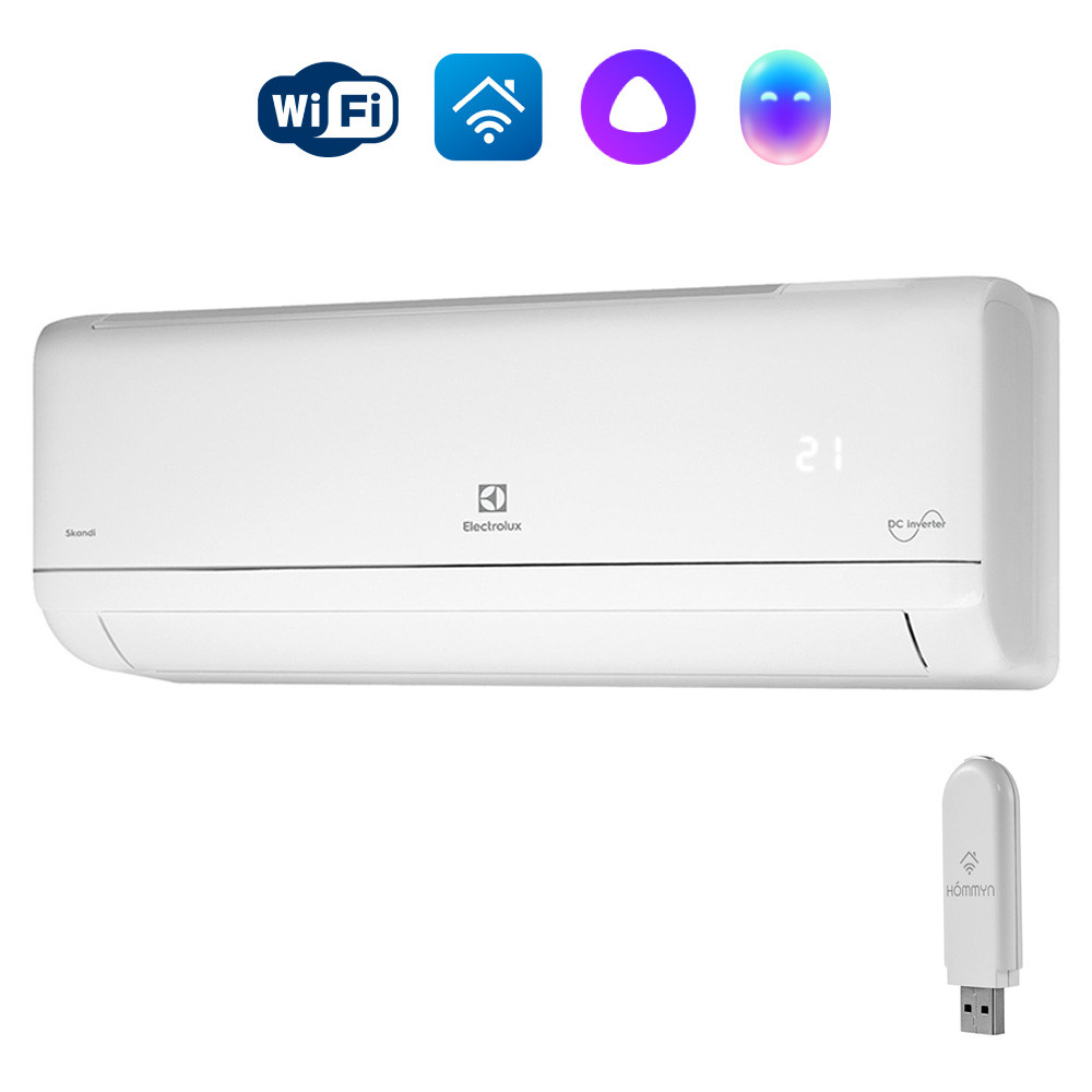 Сплит-система инверторного типа Electrolux Skandi DC EACS/I-09HSK/N3_24Y комплект с Wi-Fi донглом — фото 1